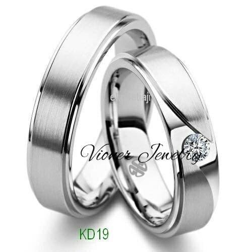 Cincin Pria Cincin Kawin Palladium Single 78