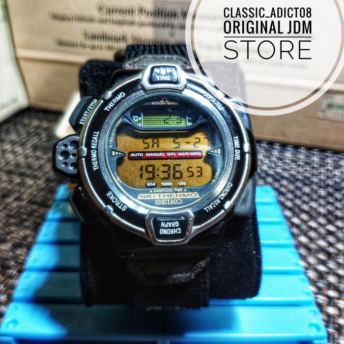 seiko sky thermo. Rare seiko digital dgn banyak fitur.