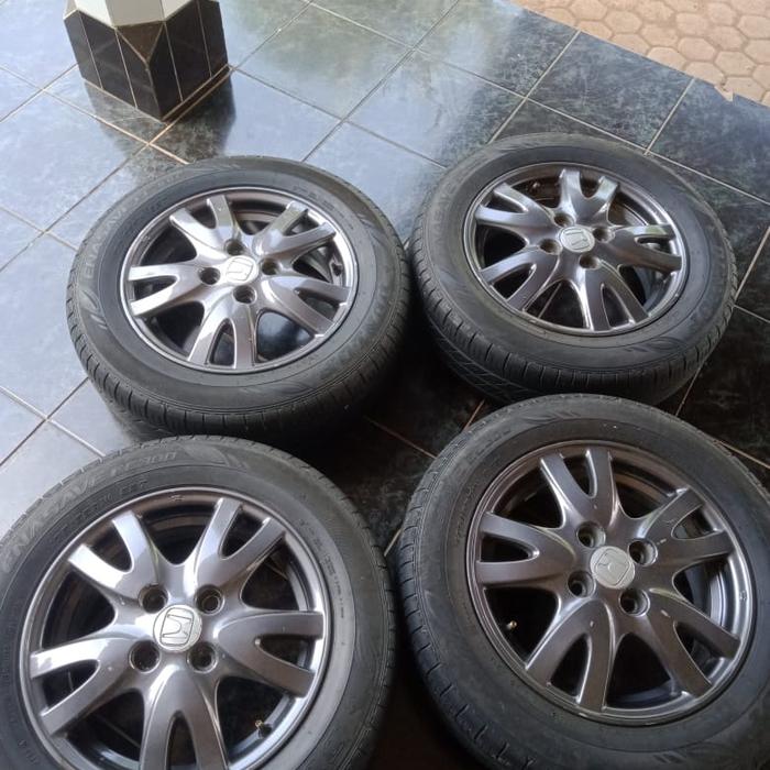 velg mobil oem brio ring 14 repaint abu" ban 175 65 ring 14 velg brio