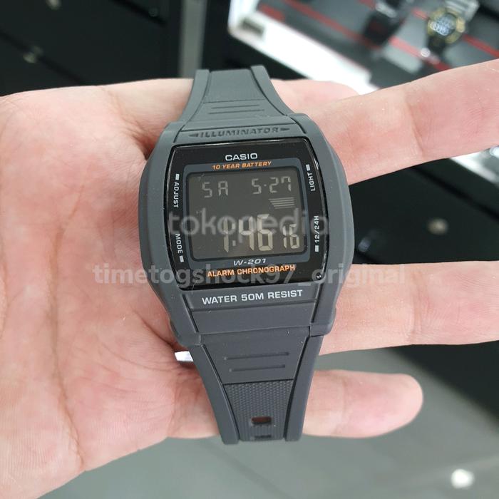 Casio W-201-1BVDF / W-201-1B Original Pria
