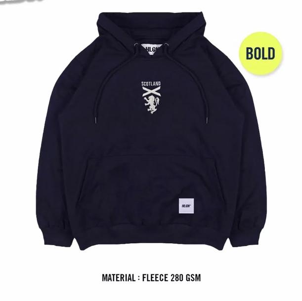 SWEATER DISTRO PRIA DAN WANITA HOODIE HOOLIGAN BORDIR FLAG "SCOTLAND"