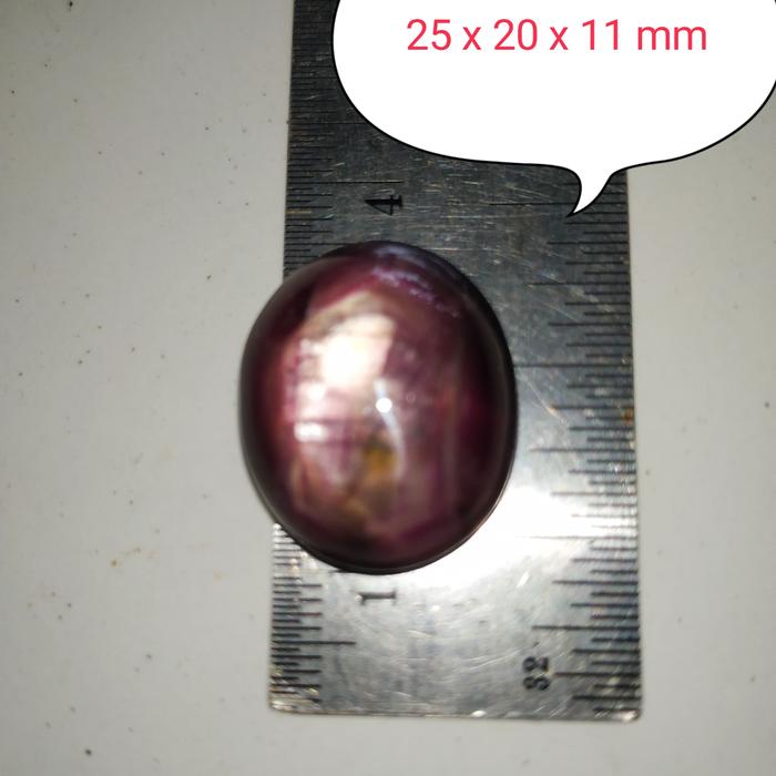 Natural Ruby Triple Star Jumbo