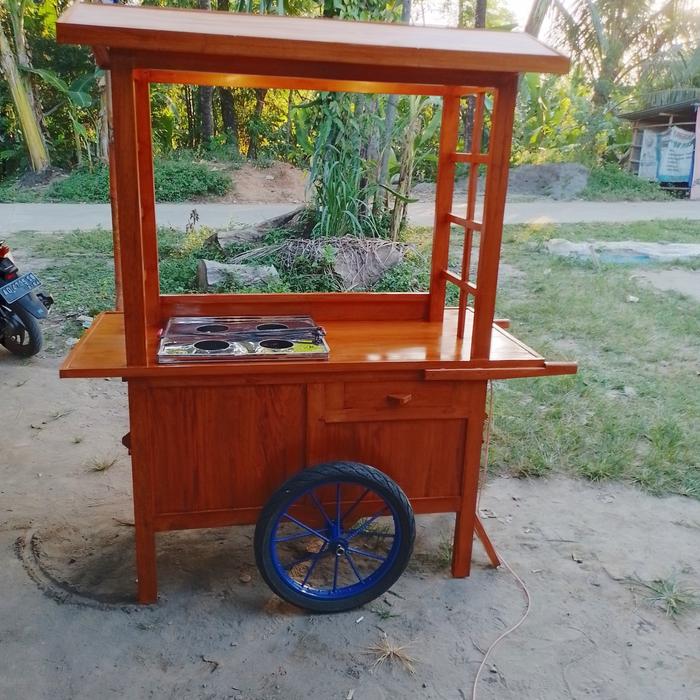 gerobak/rombong dimsum mini sepaket klakat