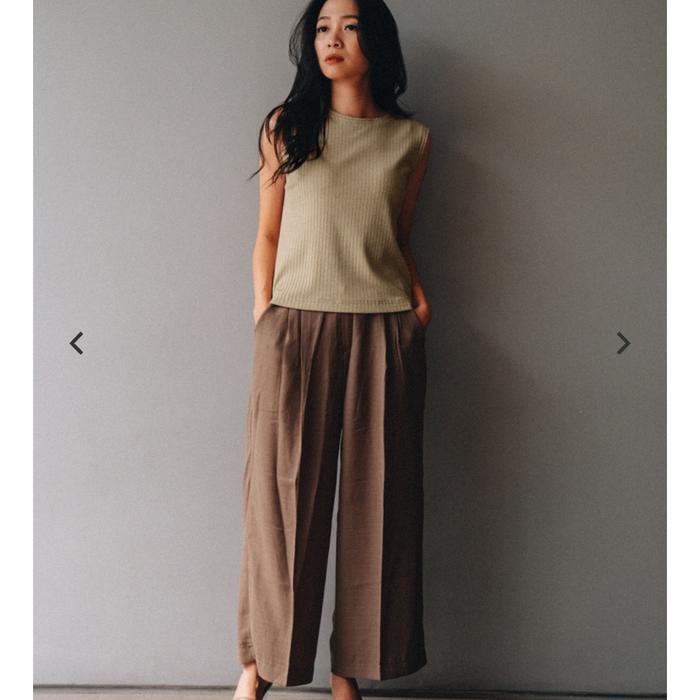 Maven New Mell Uncrop Sleeveless Coriander