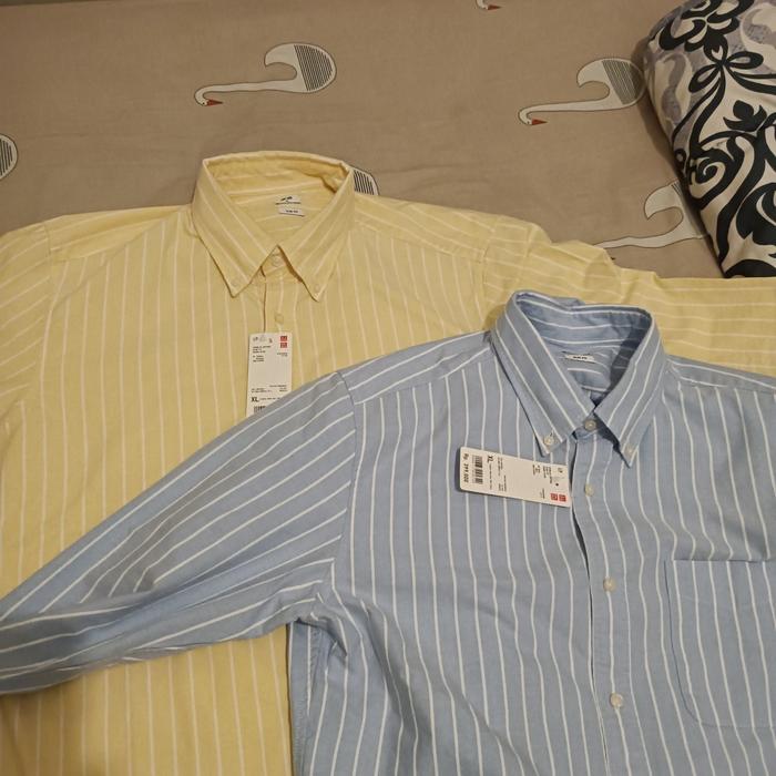 Uniqlo - Original Kemeja Oxford Panjang SET