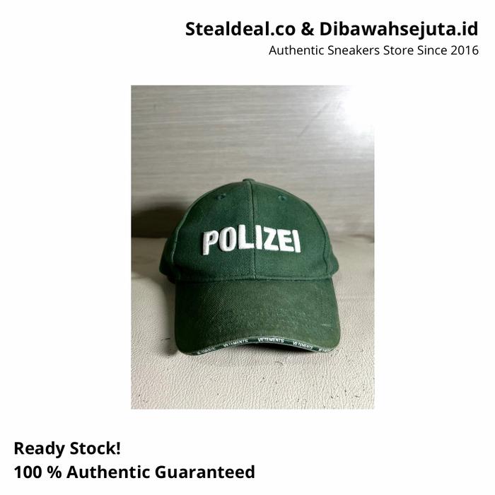 VETEMENTS LOGO POLIZEI CAP