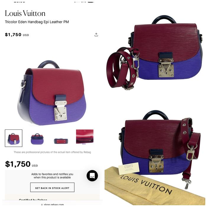LV Tricolor Eden no Fendi Dior Chanel Louis Vuitton