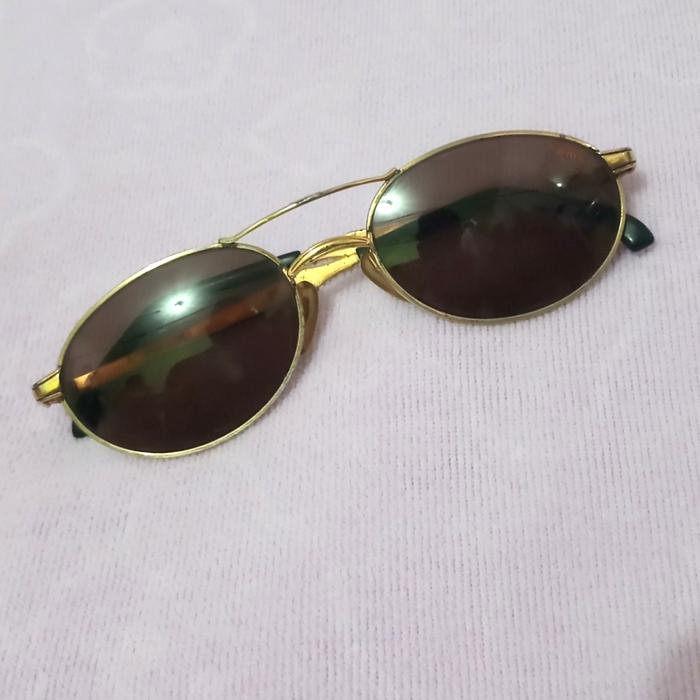 Puma Kacamata Hitam Unisex Frame Eyewear Gold Kondisi Lumayab Bagus dengan Lensa Minus Kecil Tidak B