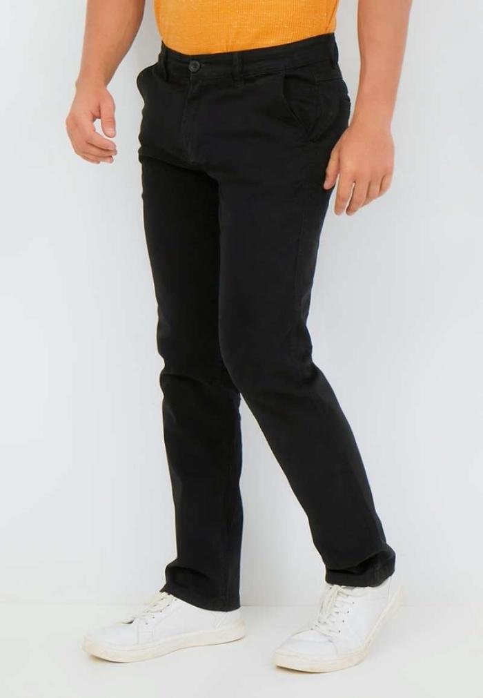 Celana Chinos Pria Panjang Arnett Black Kualitas Bagus Size 29