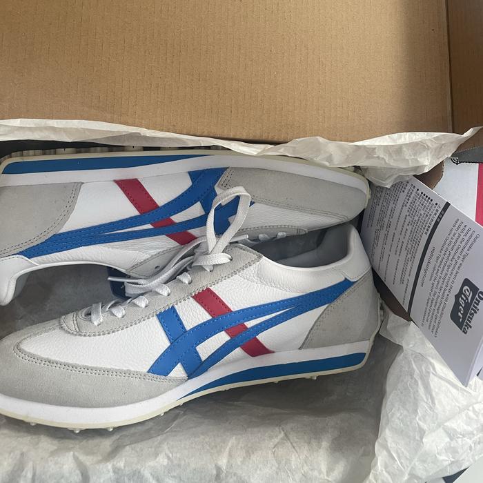 Sepatu Onitsuka tiger EDR 78 original new putih biru merah size 42