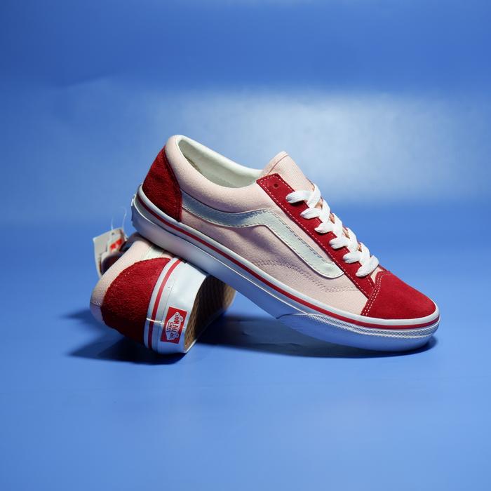 Sepatu Vans Old Skool V360G Billys Red Pink Japan Market Original