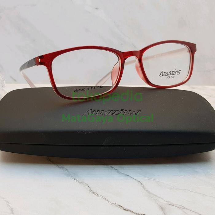 Kacamata Wanita Amazing AM1003 C7 NEW ULTEM LENTUR RINGAN CANTIK