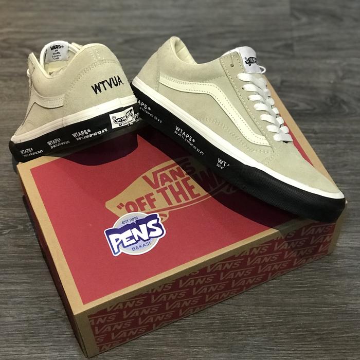 Tanyakan size sebelum order / Vans oldskool og wtaps gps white black