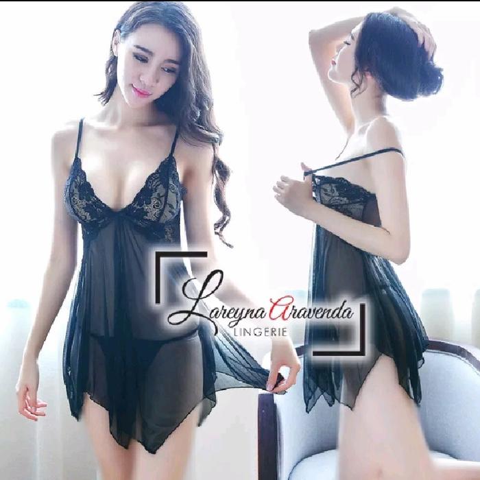 jenifer lingerie import belah tengah set cd baju premium