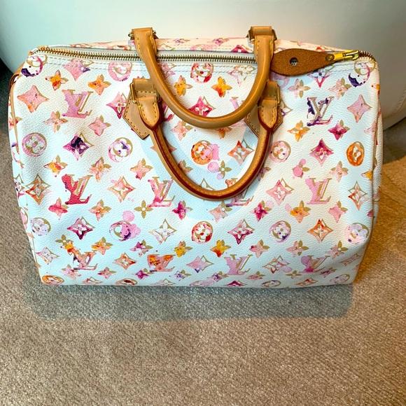 louis vuitton bag speedy rare watercolor 30