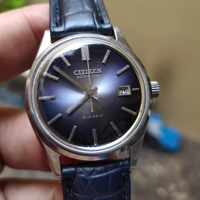 Citizen Automatic Watch Blue Light Dial