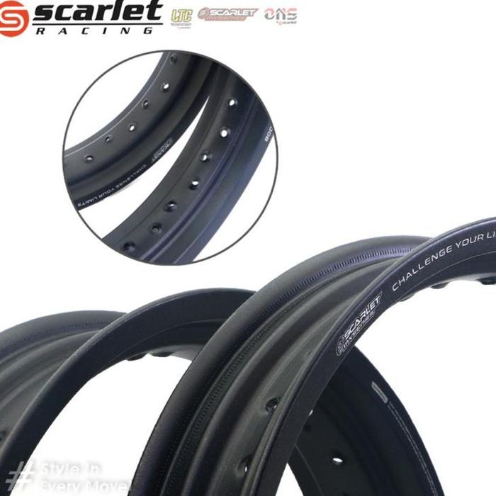 Scarlet Racing - Velg Pelek Rim Alloy Set Sandblast R 17 300 425 36/32