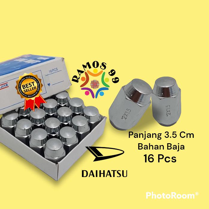Mur Roda Racing Baut Lugnut Mobil Daihatsu Ayla Sigra Isi 16/20 Pcs