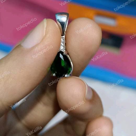 Liontin Zamrud Silver 925 & Kalung Prelove