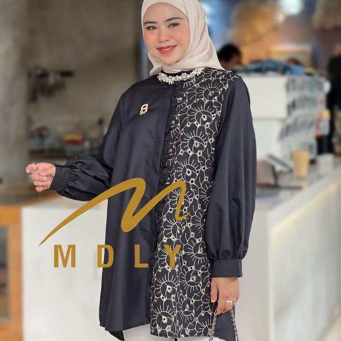 READY! LOIUSA TUNIK MDLY/ TUNIK BORDIR TERBARU/ TUNIK wanita