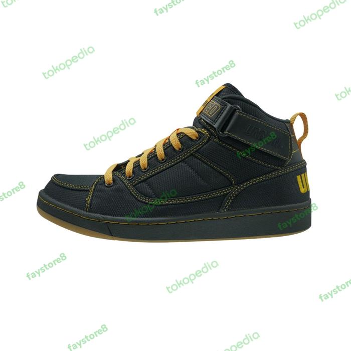 Sepatu League Geof Urbain Sneakers Pria Hitam Casual Shoes Original