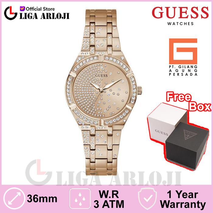 GUESS Watches GW0312L3 Original AFTERGLOW Jam Tangan Wanita Rose Gold