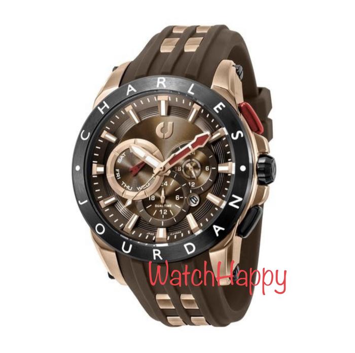 Charles Jourdan CJ1034-1542M CJ1034 CJ 1034 Men Brown Rubber ORIGINAL