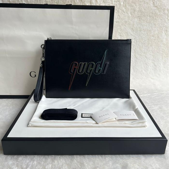 Gucci GG Logo Clutch Authentic Original 100%
