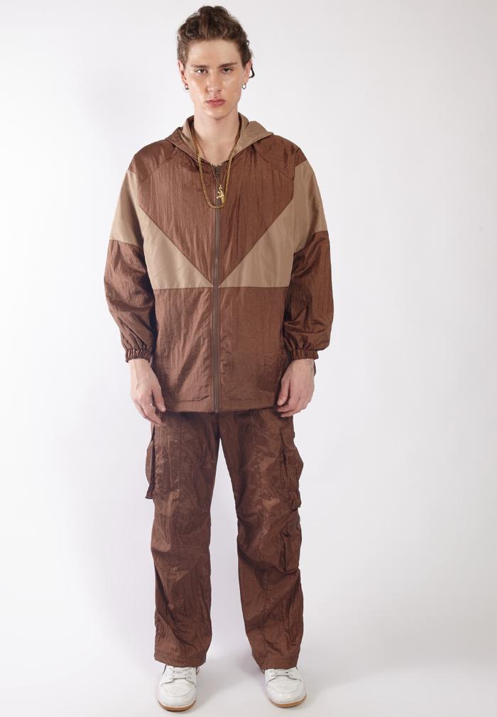 OCWA VENTURO WATERPROOF BROWN CREAM JACKET
