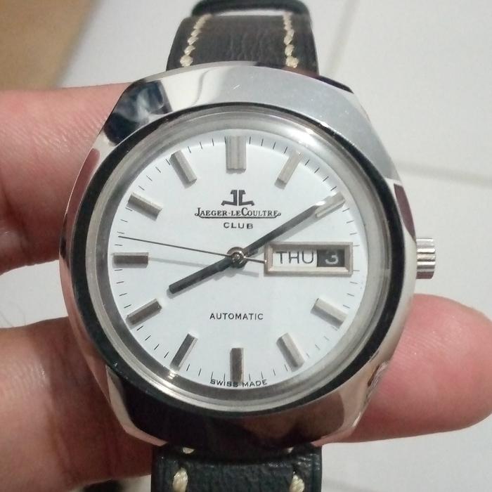 Jaeger Lecoultre club' stainless steel Adolf schild 1916 movement