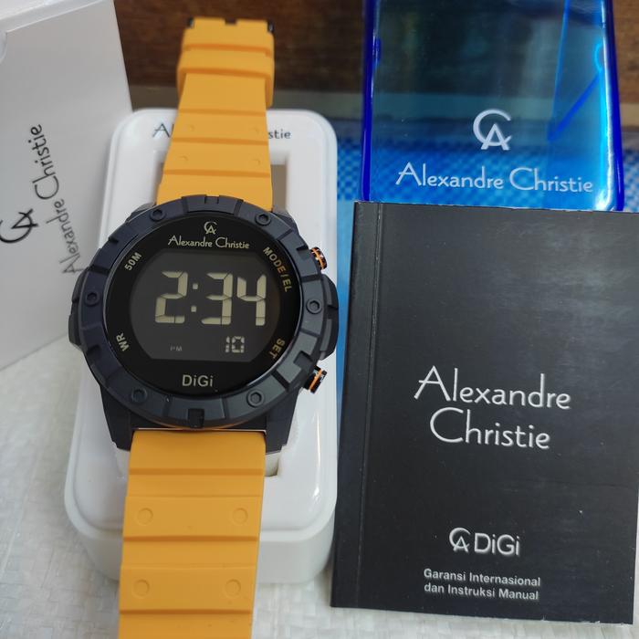 Jam PRIA DIGITAL ORIGINAL Alexandre Christie Ac 9364 MH Solid Rubber