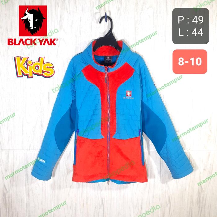 PREMIUM RARE Jaket Musim Dingin Bulang Bulu Angsa Sintesis Outdoor Anak BLACK YAK Usia 678 Thn Secon