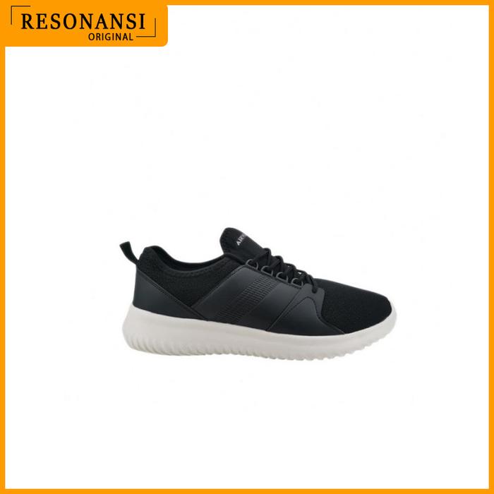 SEPATU PRIA TERBARU AIRWALK ORIGINAL SNEAKERS RIVERY HITAM-PUTIH KEREN
