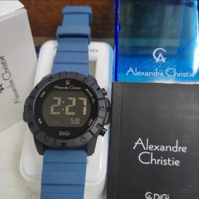 jam tangan pria original ALEXANDRE CHRISTIE AC9364MH DIGI