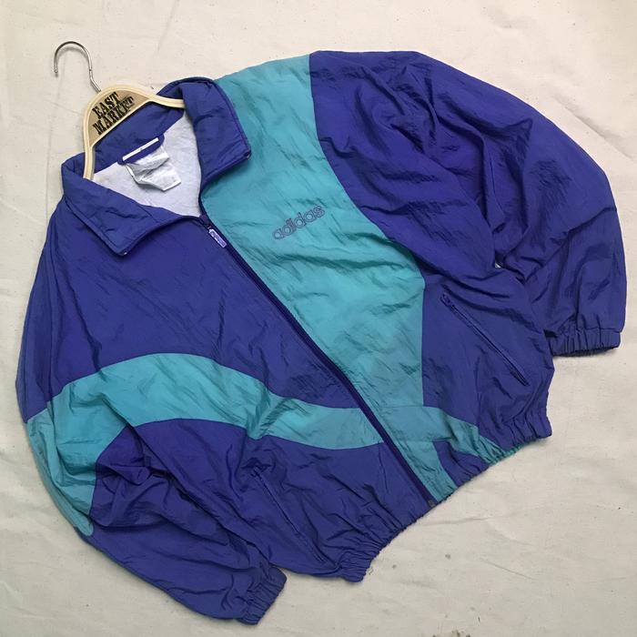 Adidas Trefoil Colorblock Vintage Windbreaker Jacket