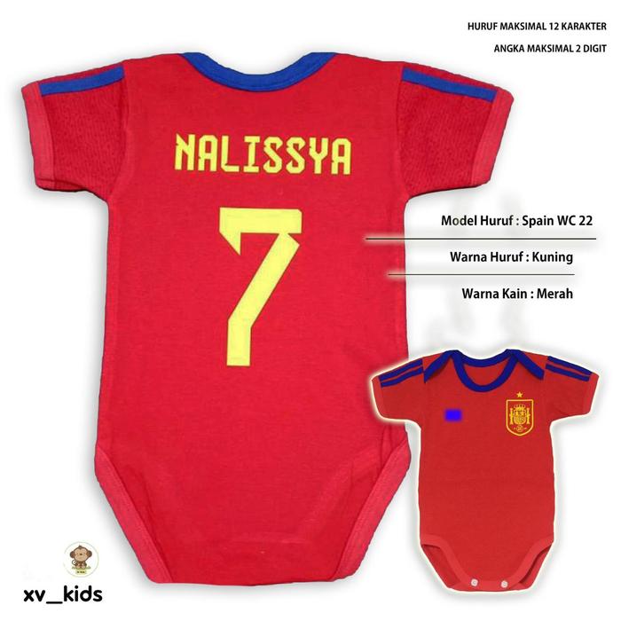 jumper bola bayi / jersey bola bayi spanyol