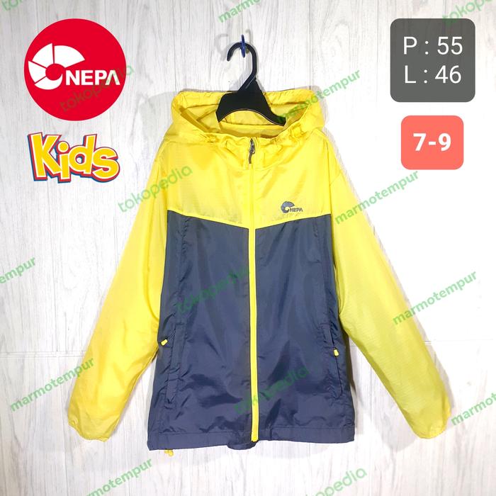 Jaket Olahraga Outdoor Running Hiking Windbreaker Anak NEPA Usia 789 Tahun Second Original