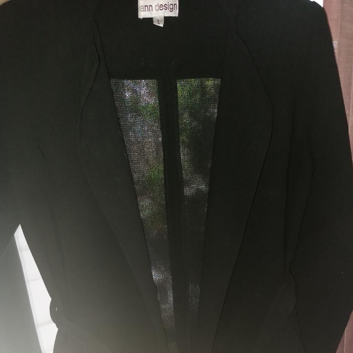 blazer hitam wanita ann design