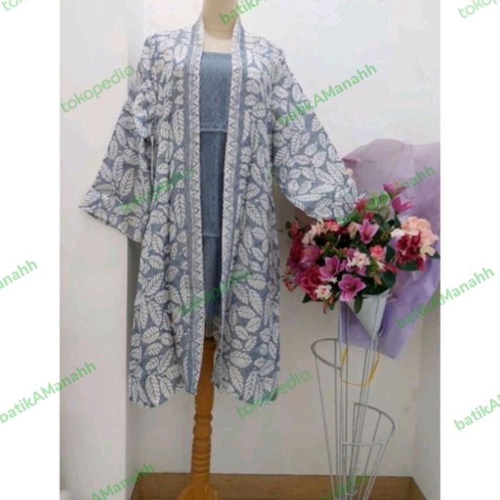 Outer (cardigan) batik viscose semi sutra termurah outfit kondangan