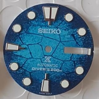 Plat Dial Ukuran 28.5mm untuk jam tangan Seiko Diver's 200m Automatic Blue Dial