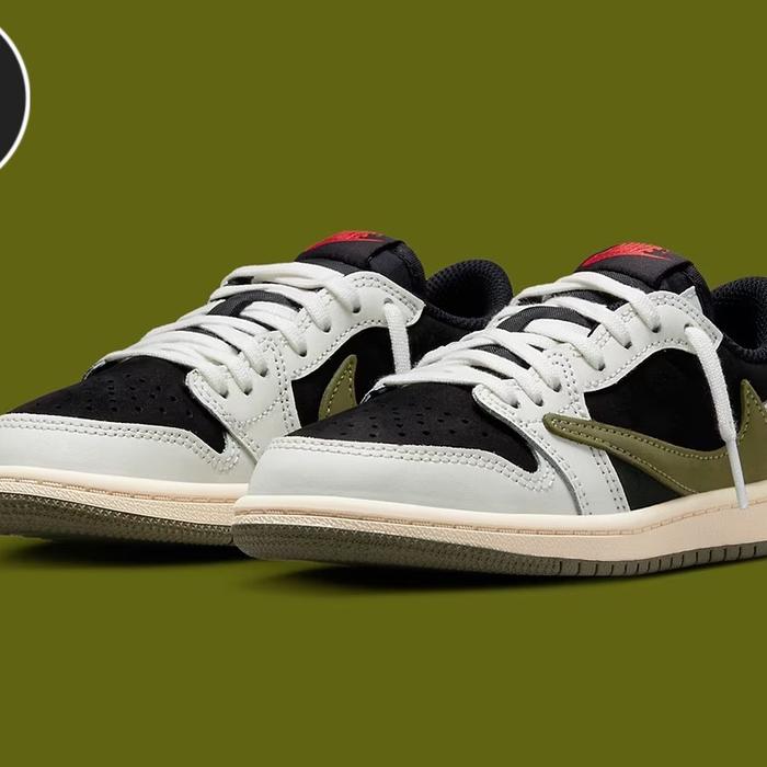 Nike Air Jordan 1 Low Wmns Travis Scoot Olive Original