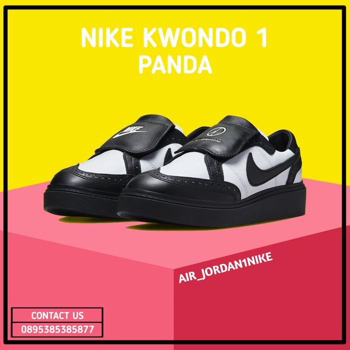 Sepatu Peaceminusone x Nike Kwondo 1 G-Dragon Black White Panda