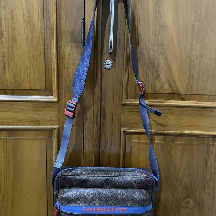 Lv reporter crossbody/slingbag pasific blue monogram KJ era