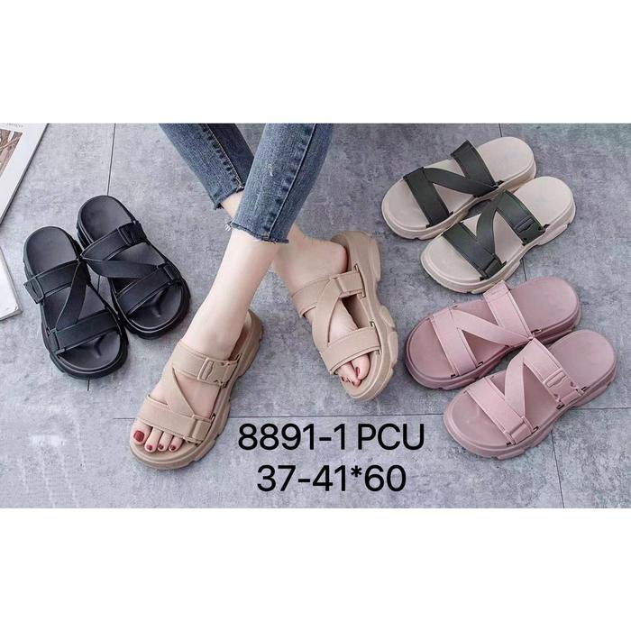 sandal wanita / Wedges / HYS 8891-1 / Slop Jelly