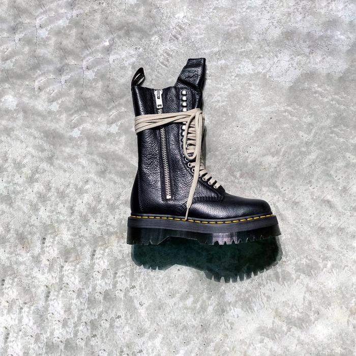 DR MARTENS X RICK OWENS CALF HEIGHT BOOTS