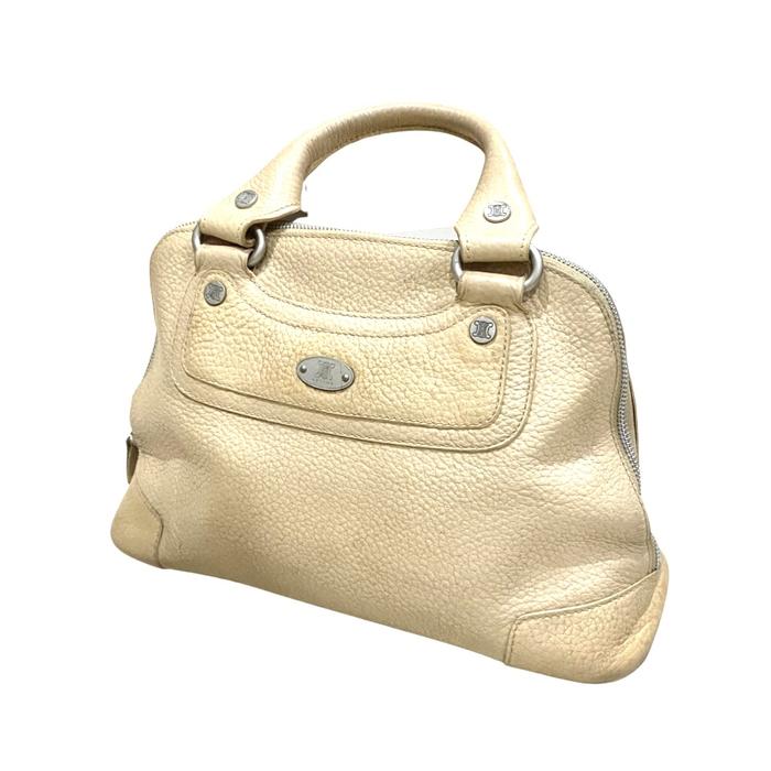 Tas Celine Handbag Wanita Original Paris Kulit Leather Cream Khaki