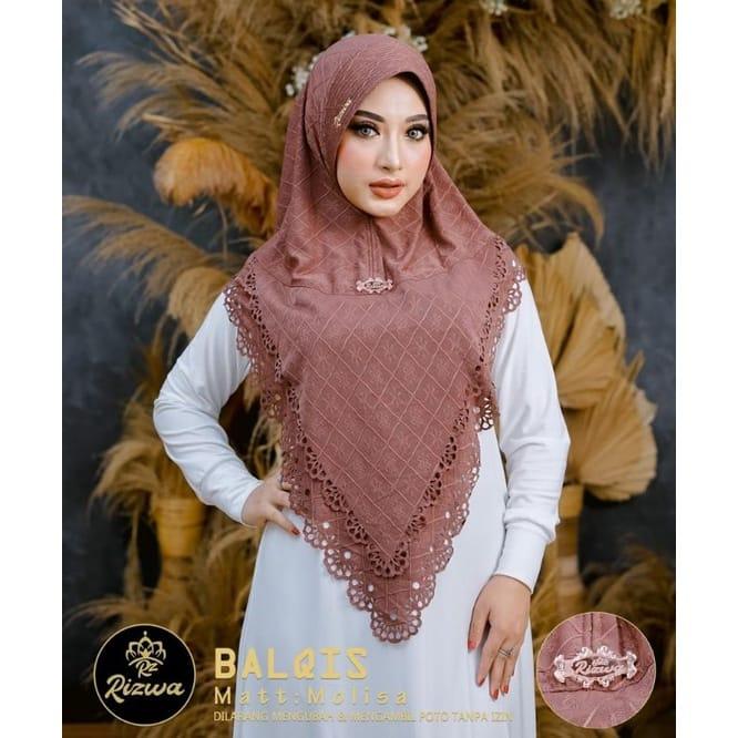 Jilbab Khimar Instan Simple Balqis Ori Rizwa Hijab