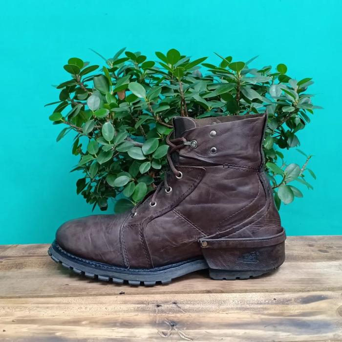 sepatu leather boots outdoor caterpillar size 45 second original