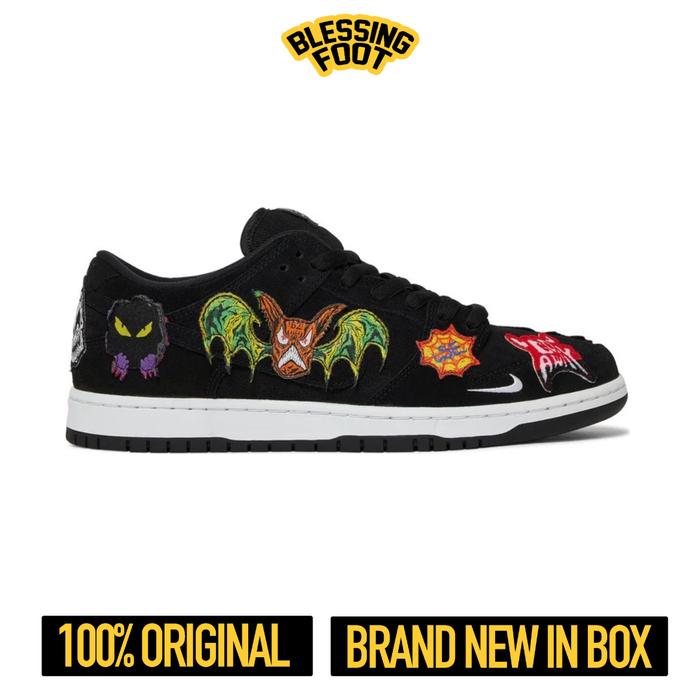 Nike SB Dunk Low Pro x Neckface 'Black' White 100% ORIGINAL BNIB
