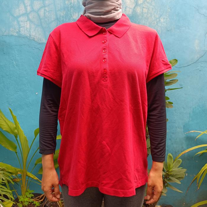 Polo Shirt Faded Glory Wanita Second Original